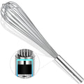 Pansmith Commercial Whisk Heavy Duty 17in Large Whisk, 304 Stainless Steel Whisks for Mixing, Beating, Blending, Professional Kitchen Tools