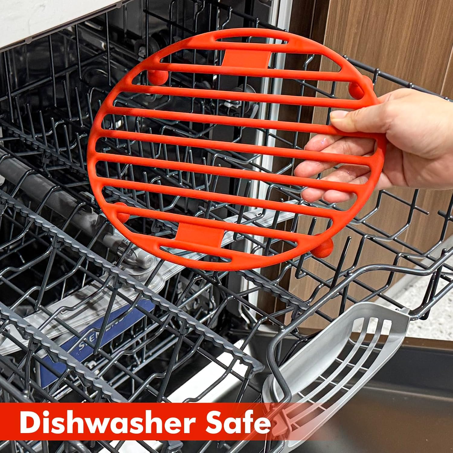 Pansmith Roasting Rack Oval Silicone 11x8 Inches Cooling Drying Rack Kitchen Cooking Rack for Baking Roasting Pan, Heat-Resistant Silicone Trivet